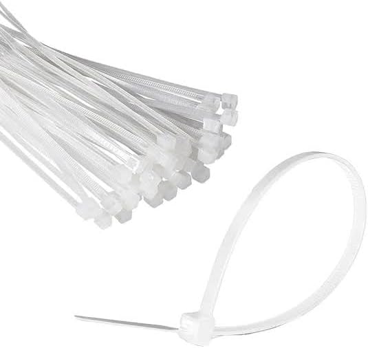 Plastik Cırt Kelepçe, 4.8x350 mm, Kablo Bağlama Aparatı, Beyaz