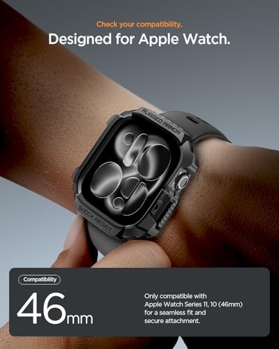 46mm Seri 11/10 İle Uyumlu Kılıf Rugged Armor 2 - ACS10499