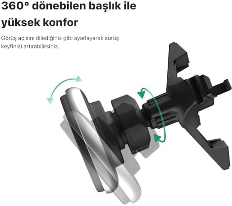 Alternative view of Smart Araç İçi Telefon Tutucu | 15W Hızlı Kablosuz Şarj Sensörlü Akıllı Otomatik Kavrama X6401