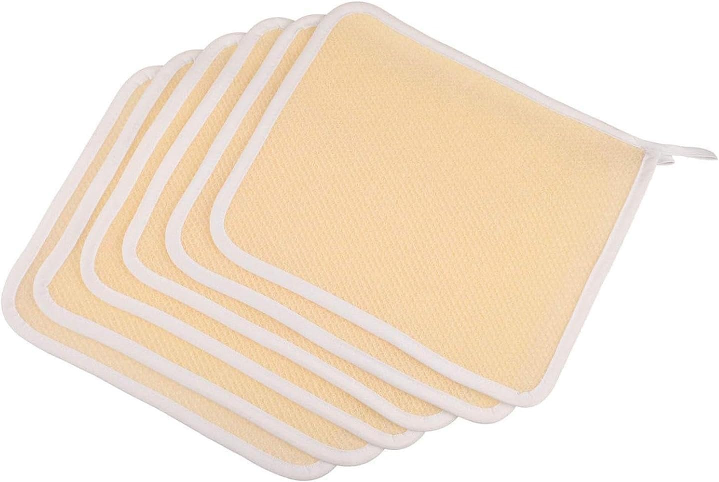 Alternative view of Peeling Banyo Bezi, 5'li Paket Çift Taraflı Peeling Havlusu, Vücut ve Yüz Temizliği İçin, 26x22 Cm Peeling Bezi, Ölü Deri Temizleme ve Cilt Bakımı İçin (A)