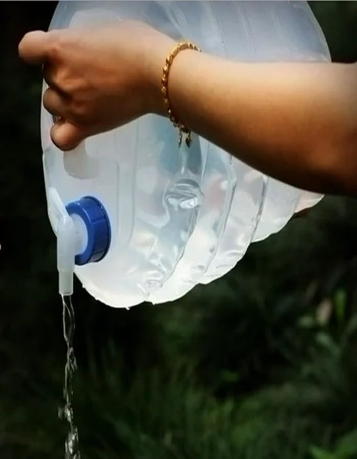 Alternative view of Akordiyonlu Katlanabilir Musluklu 10 Litre Su Bidonu | Piknik Kamp Seyahat Bidonu