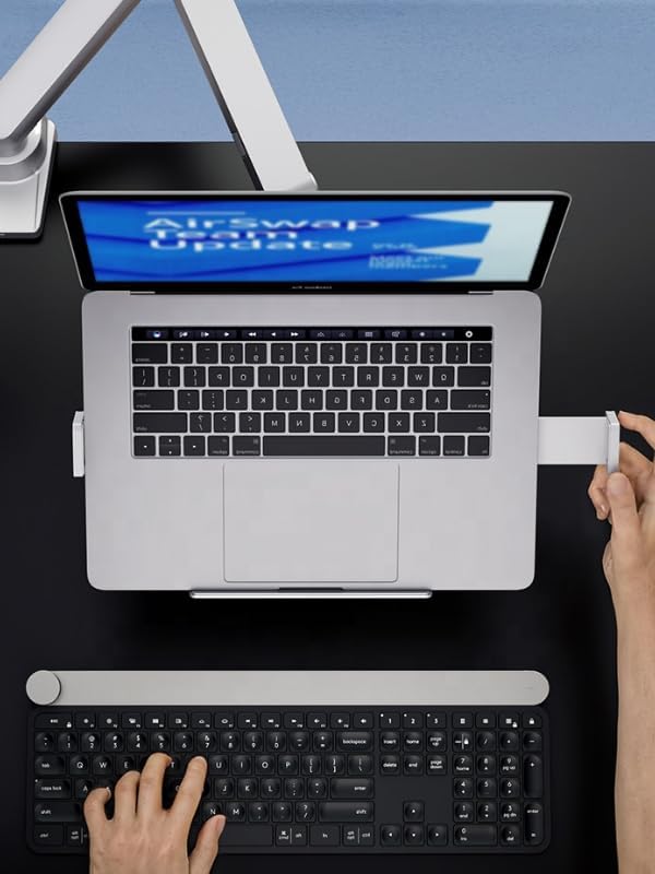 Monitör Koluna Takılabilen Dikey Laptop Tutucu Stand| 12” – 18” Arası | 9 kg Taşıma Kapasiteli