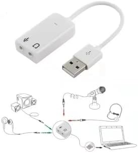 Alternative view of USB Kablolu Ses Kartı 7.1 Çevirici Dönüştürücü, 3.5mm jak girişli,