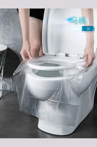 Klozet Kapağı Kılıfı Hijyenik Seyahat Tek Kullanımlık Klozet Wc Örtüsü 50 Adet