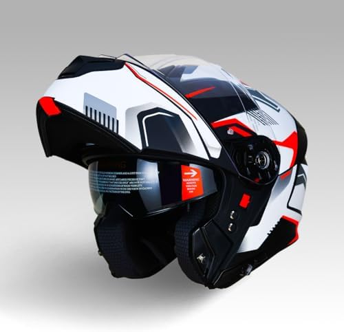 YOHE 935SV Kask Çene Açılır Motosiklet Mat Siyah Beyaz Çift Vizör UV Bluetooth Yuvalı ECE 22.06 MIPS