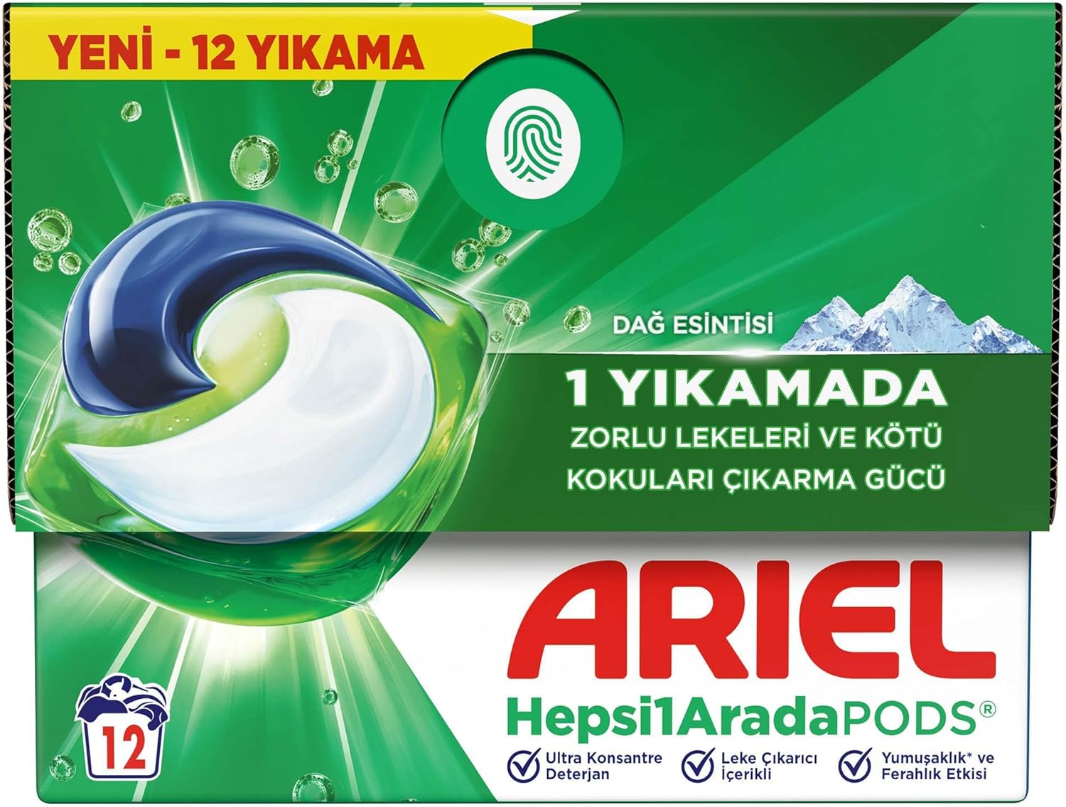 Ariel Hepsi1Arada PODS Kapsül Çamaşır Deterjanı Beyazlar ve Renkliler 12 Yıkama