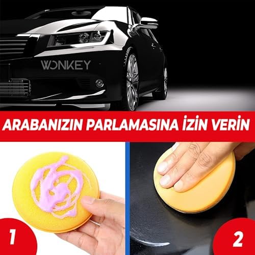 Alternative view of - 4 Adet Pasta Cila Wax Pedi Süngeri, Araba ve Torpido Parlatma ve Temizleme Aplikatörü