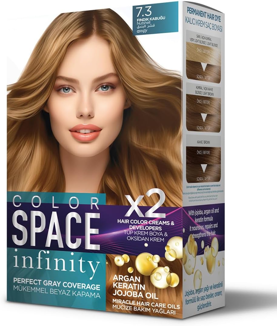 Space Infınıty Set Saç Boyası 7.3 Fındık Kabuğu