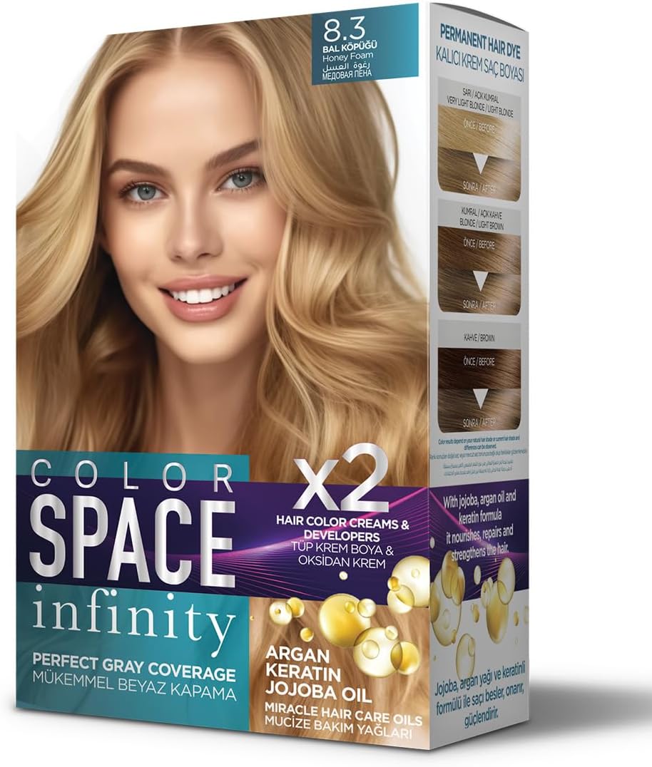 Space Infınıty Set Saç Boyası 8.3 Bal Köpüğü