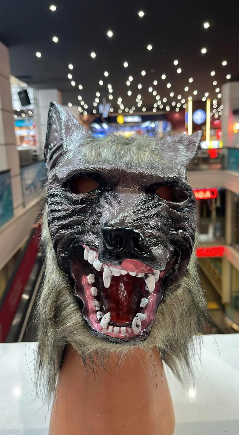 Alternative view of Halloween Kurt Köpek Maskesi, Korku Maskesi, Bayramı Aksesuarları, Halloween Kostüm Aksesuarı, Şaka Oyunları ve Korku Maskeleri