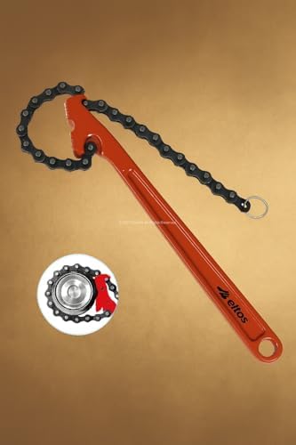 Alternative view of Zincirli Filtre Sökme Anahtarı, 30 cm, Yüksek Kalite Dövme Çelik, Korozyona Dayanıklı, Ayarlanabilir Zincir Uzunluğu, Yağ Filtresi Sökücüsü, Elektrostatik Boyalı, İnce, 1.2 mm, Ergonomik Kavrama