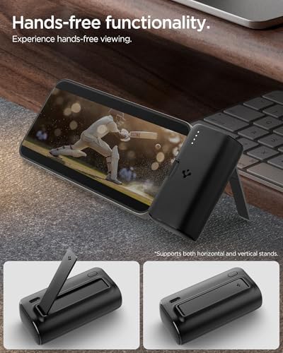 Alternative view of 5000 mAh Ultra Mini 22.5W USB-C Giriş/Çıkış Hızlı Şarj 2 Portlu Tak-Çalıştır Standlı Powerbank/Entegre Type-C Portlu Stand Özellikli Taşınabilir Şarj Cihazı EA2205 - ABA09022