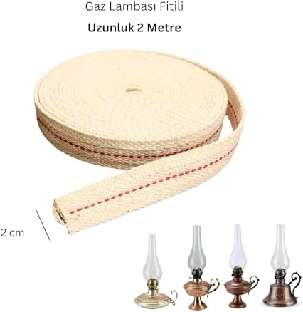Gaz Lambası Fitili 2 metre Büyük Boy Kandil Fitili Genişlik 2 cm
