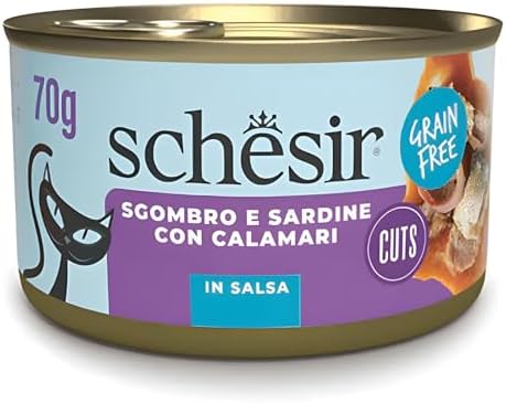 Alternative view of Schesir Tamamlayıcı Sardalya ile Uskumrulu Sos İçinde Kedi Konservesi 70g