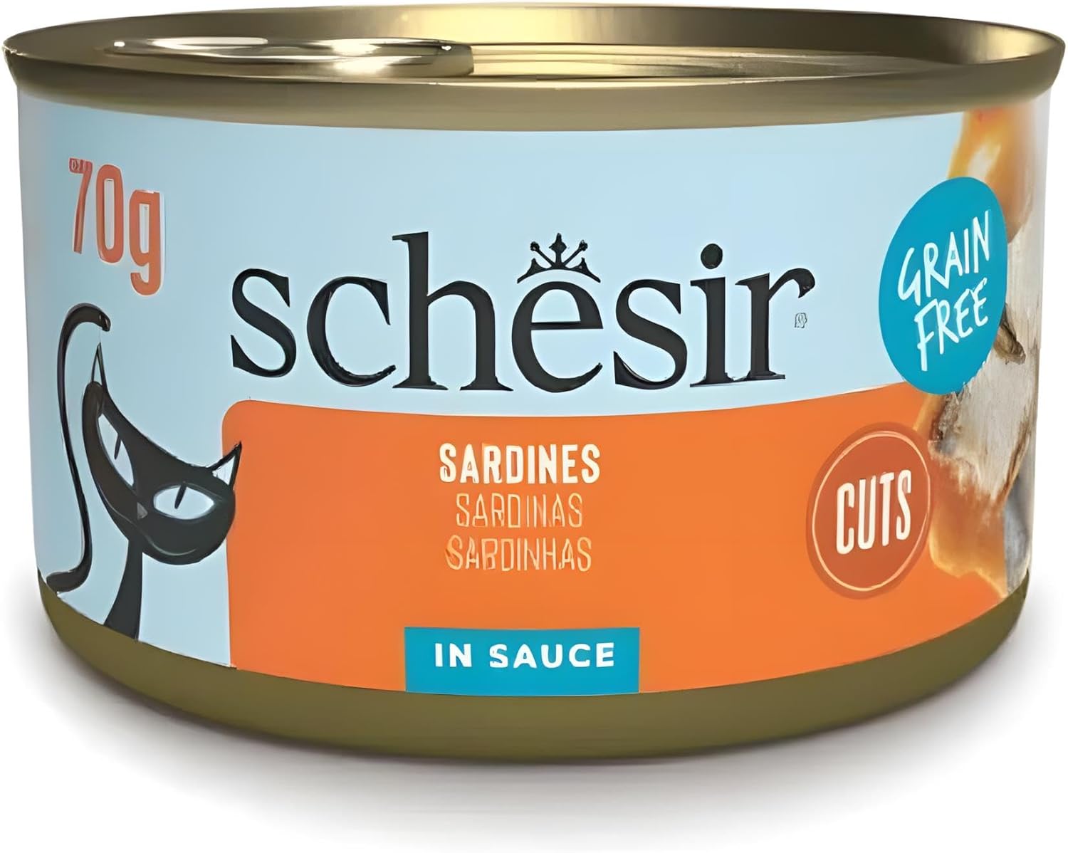 Alternative view of Schesir Tamamlayıcı Sardalyalı Sos İçinde Kedi Konservesi 70g