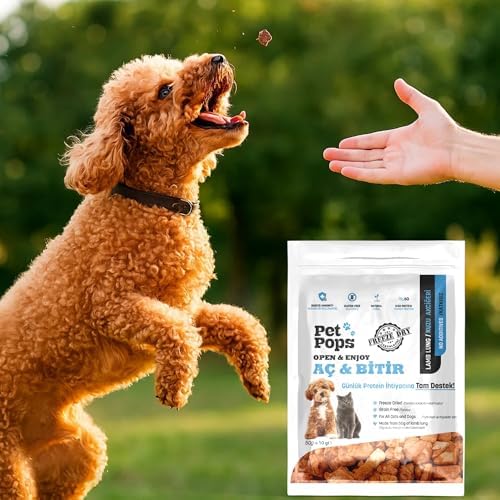 Petpops Aç Bitir Kuzu Ciğer Freeze Dry Kedi & Köpek Ödül Maması –%100 Doğal ve Katkısız