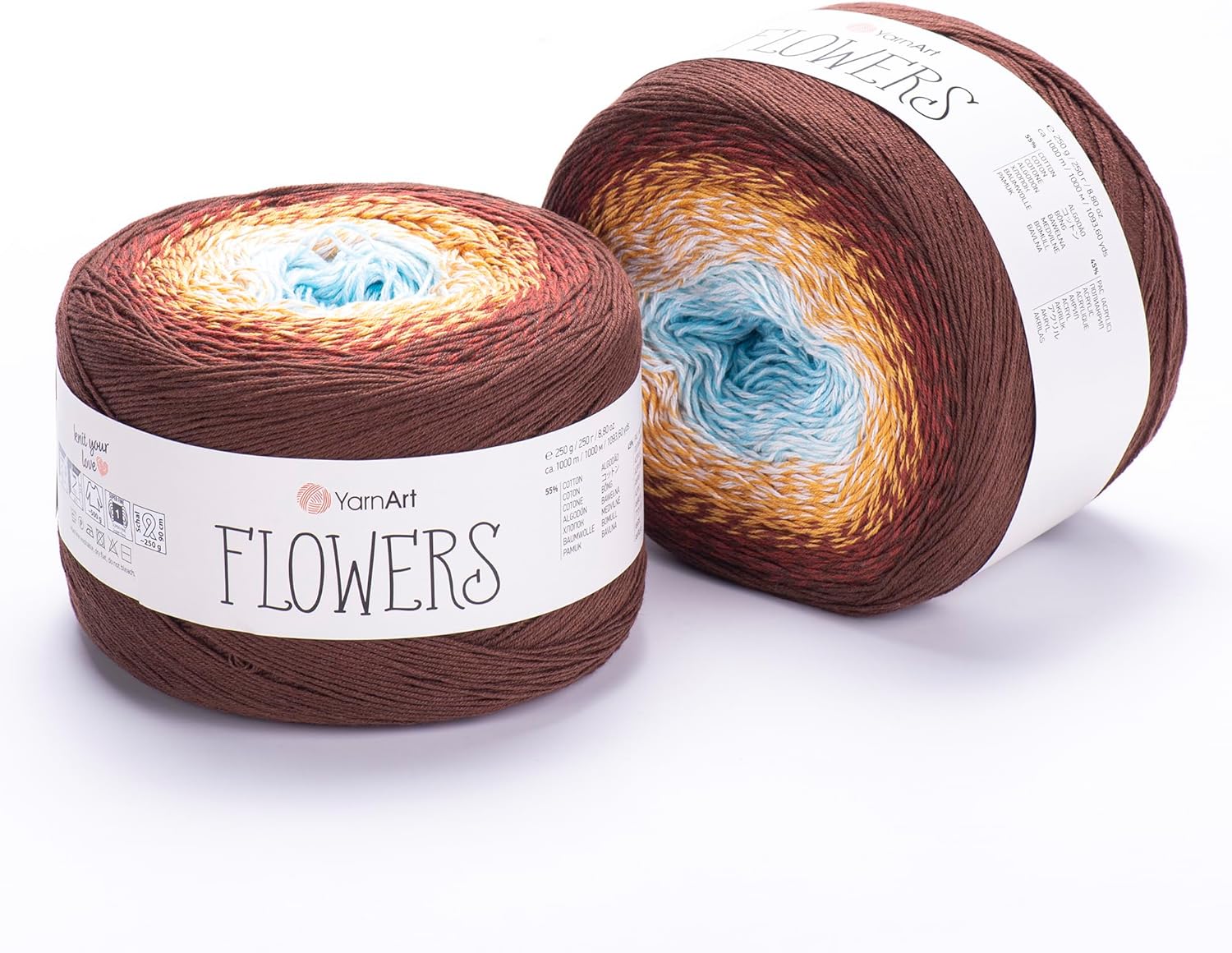 El Örgü İpi FLOWERS, 296, 2x250 gr