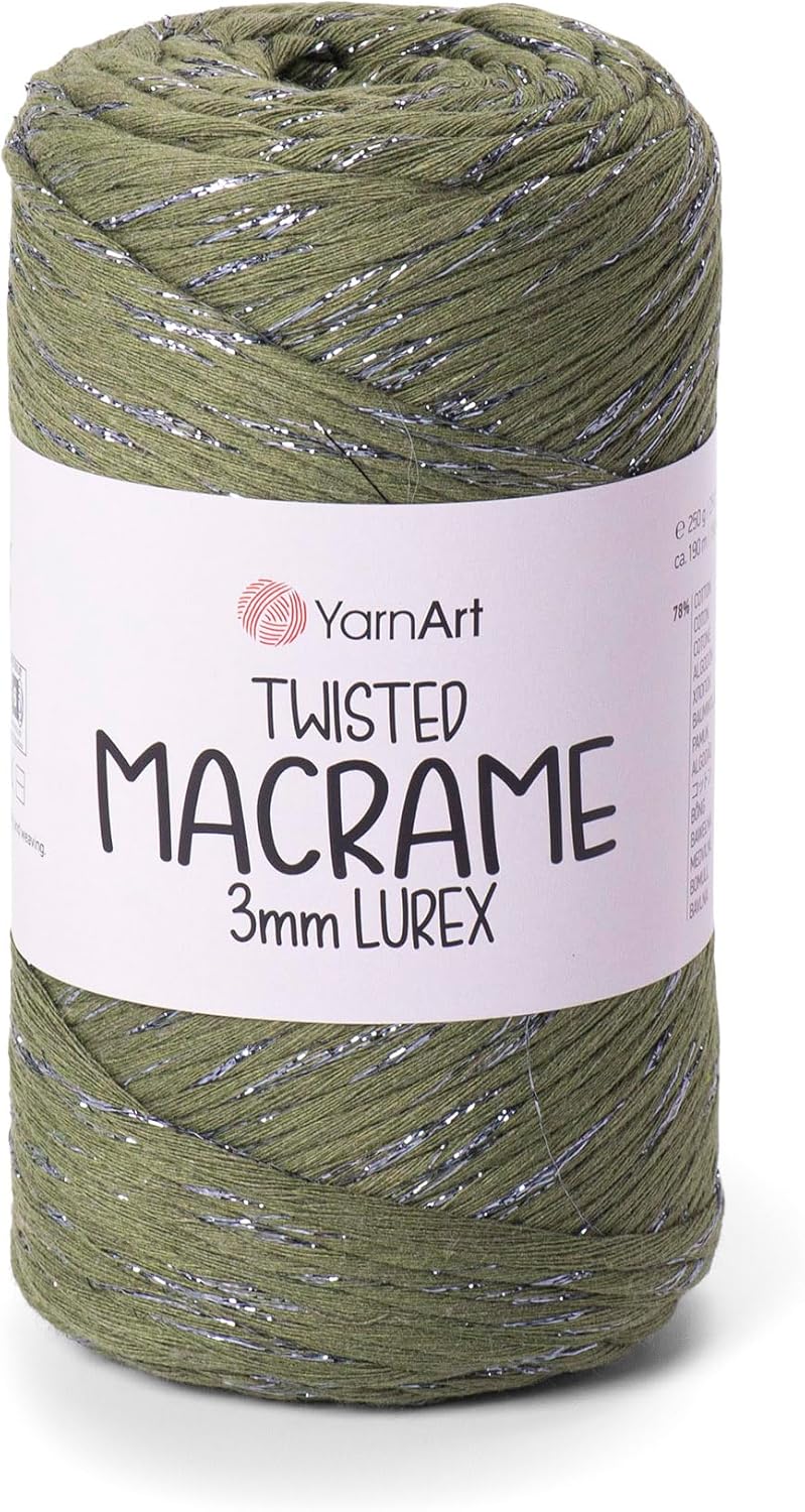 Alternative view of El Örgü İpi TWISTED MACRAME 3MM LUREX, 787, 4x250 gr