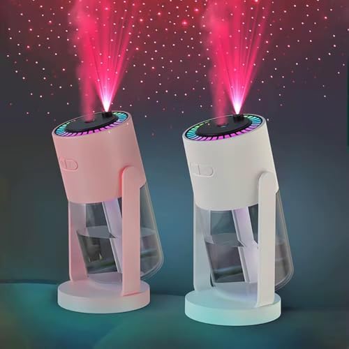 Alternative view of Yıldızlı Projektör Hava Nemlendirici Buhar Makinası Işıklı Humidifer 280 ml Araç Nemlendirici