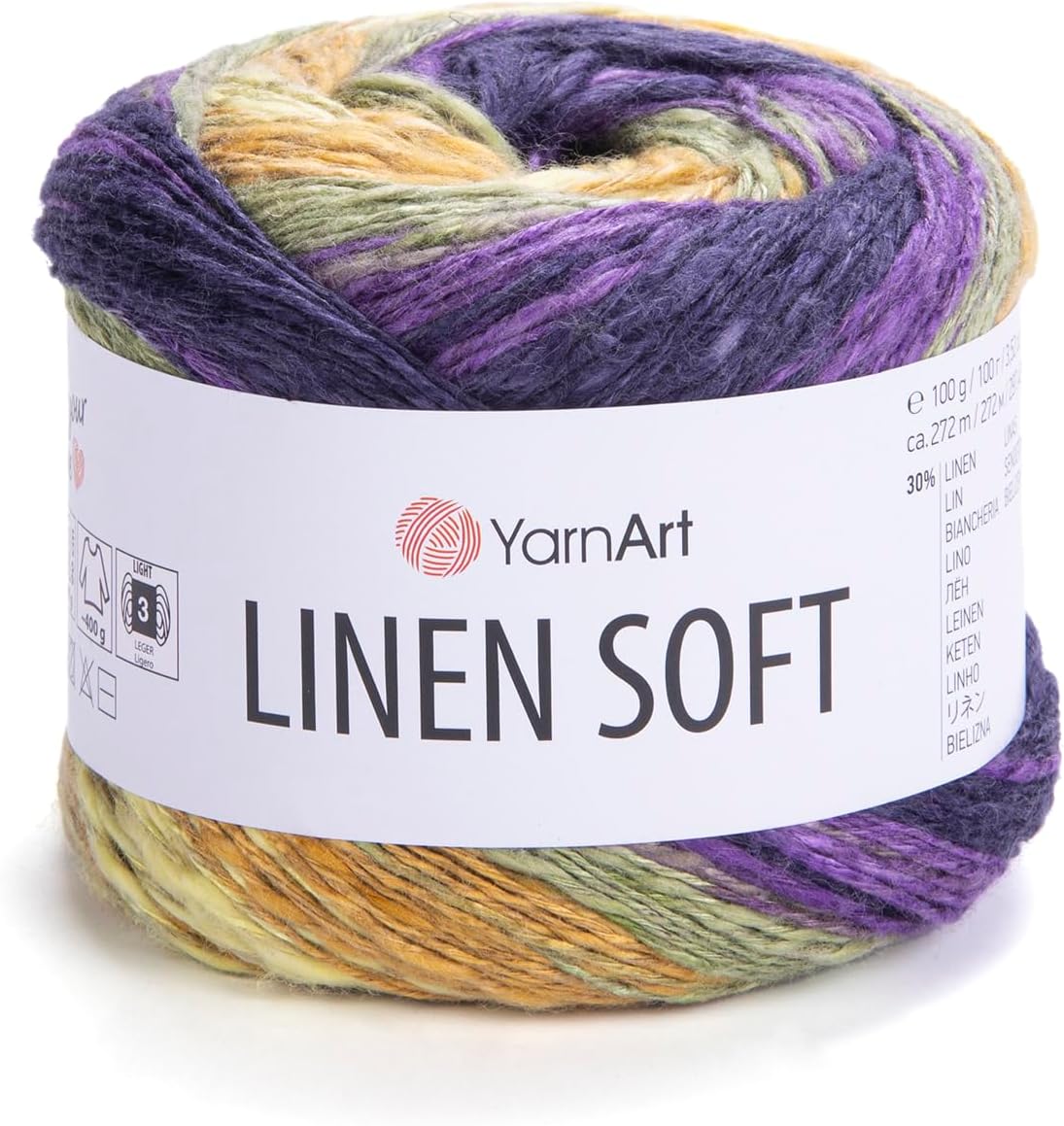 Alternative view of El Örgü İpi LINEN SOFT, 7410, 4x100 gr