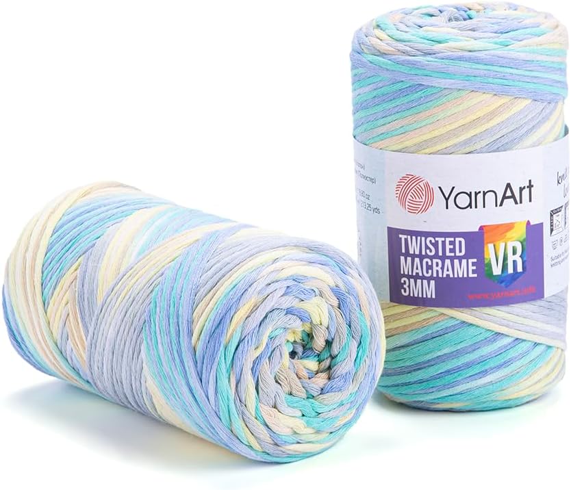 El Örgü İpi TWISTED MACRAME 3 MM VR, 924, 4x250 gr