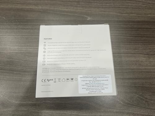 Akıllı Duman Dedektörü Karbonmonoksit Dedektörü Kombinasyonu, Değiştirilebilir Pil, Wi-Fi Duman ve Karbonmonoksit Dedektörü, Gerçek Zamanlı Uygulama Bildirimleri, SC07-WX, 1'li Paket
