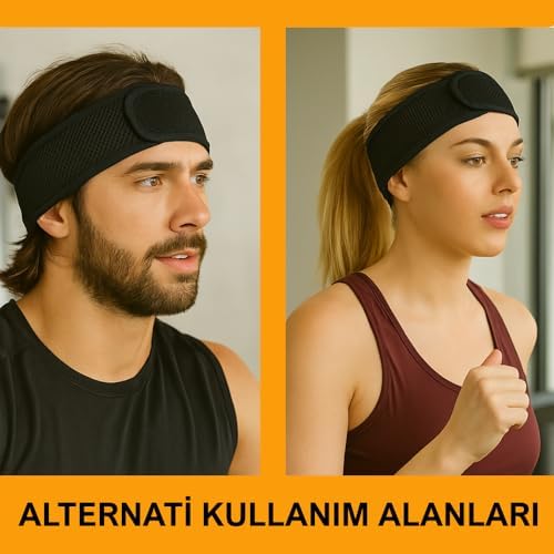 Alternative view of Fileli Saç Bandı 2li Set Makyaj Uygulama Cırtlı Hava Alabilir Cilt Bakım Yoga Spa Ter Sporcu Bandana