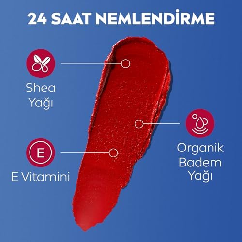 SPF30 Nemlendirici Dudak Bakım Kremi 4.8gr,, Rose, Kırmızı Renkli, Dudak Yanak, Allık Etkisi
