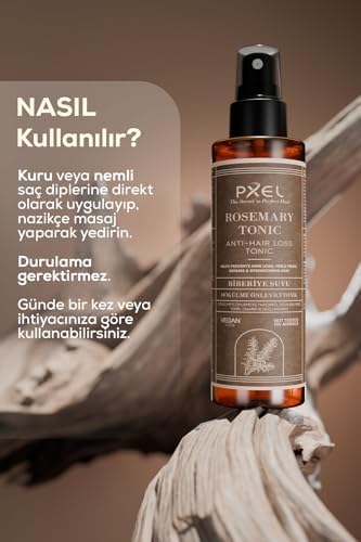 Alternative view of PXEL Anti-Hair Loss Tonic 150 ML – Saç Dökülme Görünümünü Azaltmaya ve Saç köklerini Desteklemeye Yardımcı Biberiye & Kafein Destekli, Vegan, Durulama Gerektirmez