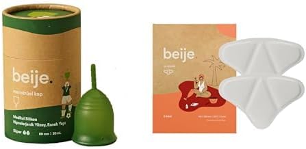 beije Süper Menstrüel Kap + 2'li Isı Bandı