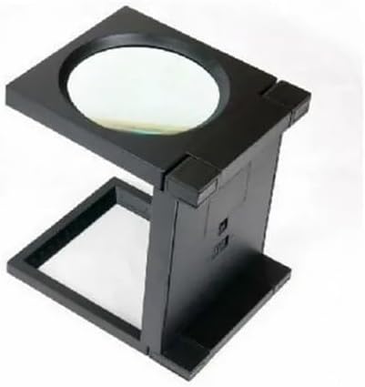 Masa Üstü Işıklı Büyüteç | Katlanabilir, Çok Fonksiyonlu, 16 cm Geniş Lens, 18 cm Yükseklik | Kuyumcular ve Hobi Çalışmaları İçin
