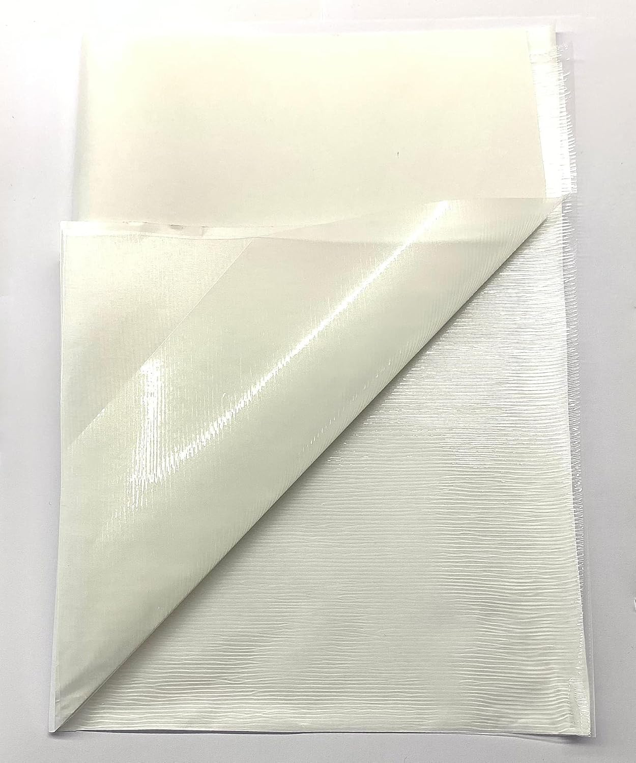 modern teknik tekstil BSN Tela 1x1 metre 50 micron - Çift Taraflı Yapışkan Tela - Yapıştırma Telası - Laminasyon Telası - Dikiş Nakış Telası - Ütü ile Yapıştırılan Tela - Kağıtlı Tela