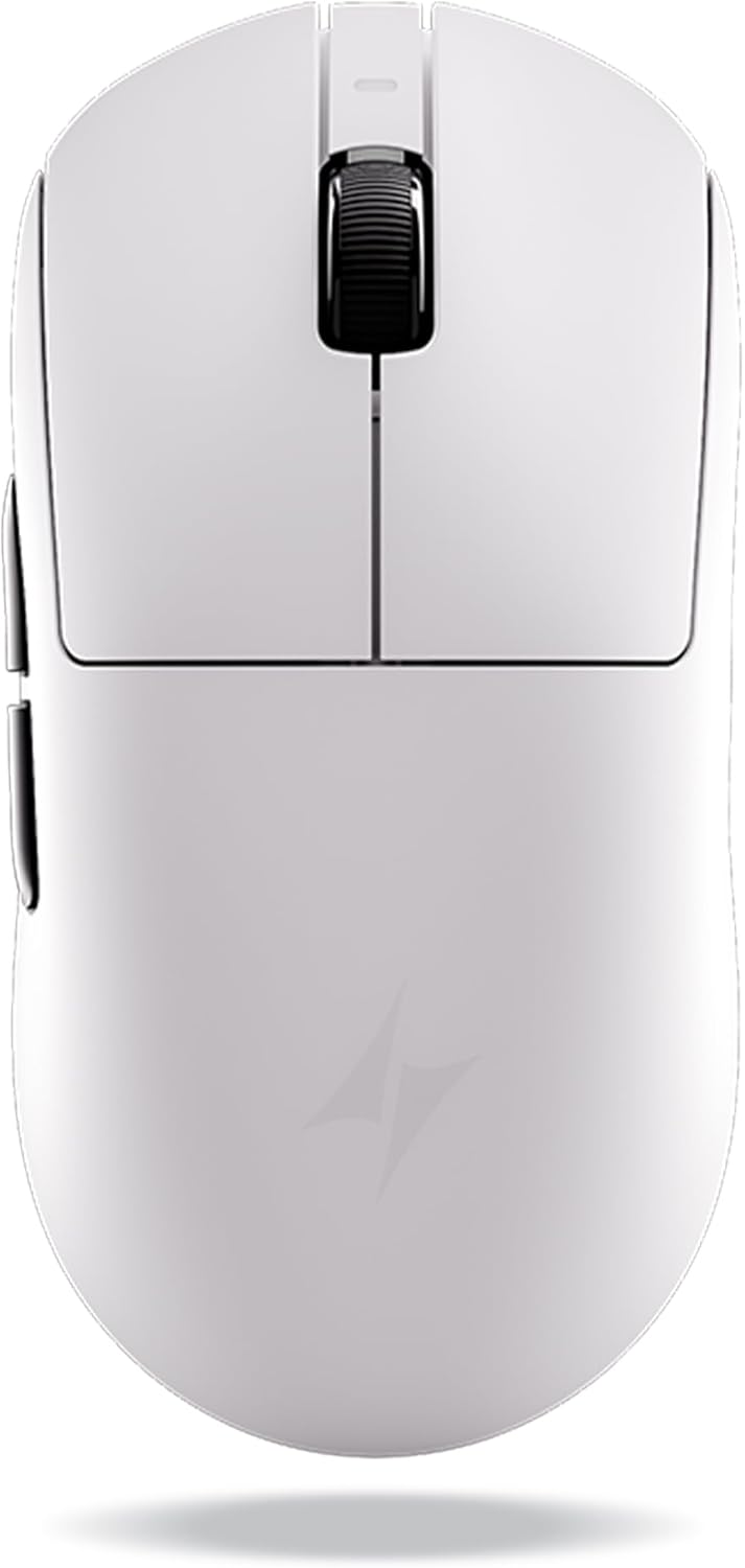 Alternative view of ATK Dragonfly A9 serisi kablosuz oyun faresi, hafif 53-57 g, PAW3950 Ultra / PAW3395 sensör, 42000 DPI'ya kadar, 8K yoklama, buz hissi kaplama, üç modlu bağlantı (A9 Plus, beyaz)