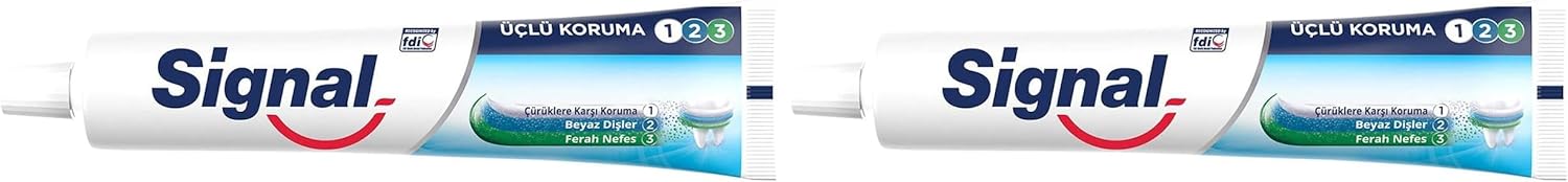 Alternative view of Signal Diş Macunu Üçlü Koruma Çürüklere Karşı Beyaz Dişler Ferah Nefes 50 ml 2li paket