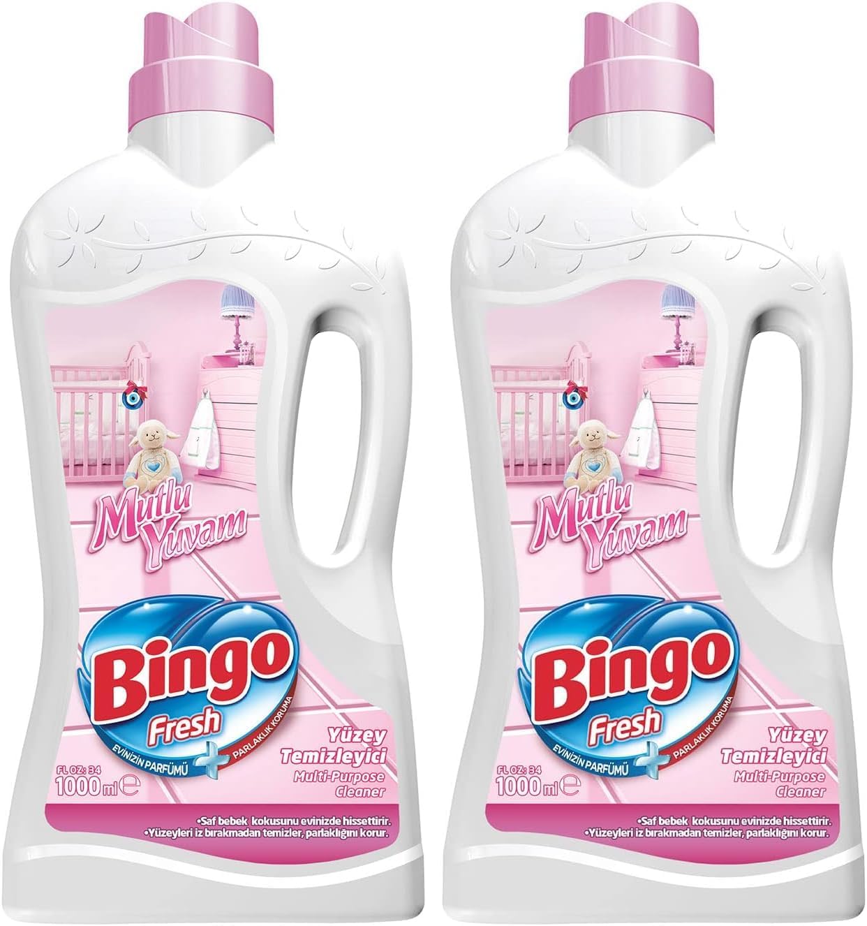 Bingo Fresh Mutlu Yuvam Yüzey Temizleyici (1 x 1000 mL) 2li paket