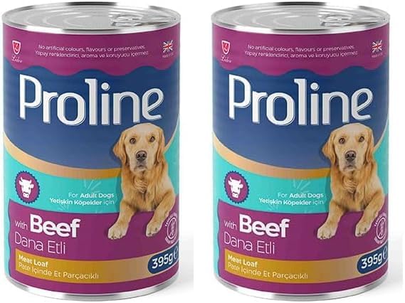 Proline Parça Dana Etli Pate Yetişkin Köpek Konservesi 395 Gr 2li paket