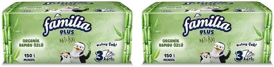 Familia Plus Natural Çek Al Mendil 150LI 2li paket