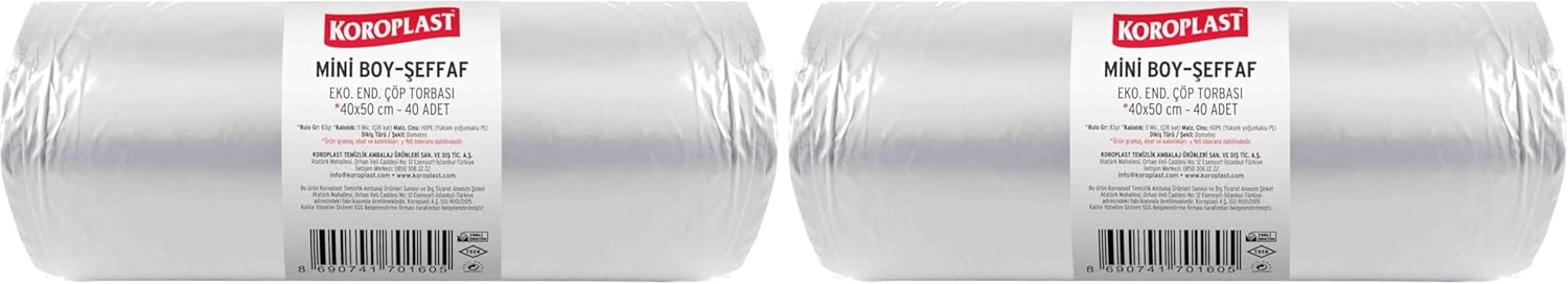 Alternative view of Ekonomik Endüstriyel Mini Şeffaf Çöp Torbası 40x50 2li paket
