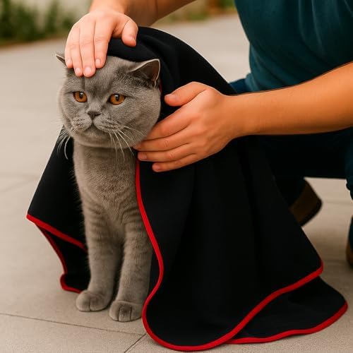 - Mikrofiber Köpek Kurulama Havlusu 60x90 cm, Kedi - Köpek Evcil Hayvan Kurulama için Pati Havlusu - Küçük ve Orta Irk