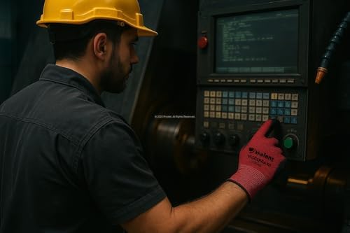 Alternative view of Violent Nitril Kaplı Örme Eldiven, Çift Renk,%100 Polyester, Kaymaz, Dayanıklı, Endüstriyel İş Eldiveni, İnşaat, Bahçe, Otomotiv, Lojistik İçin Uygun, Koruyucu, Zebra Eldiven