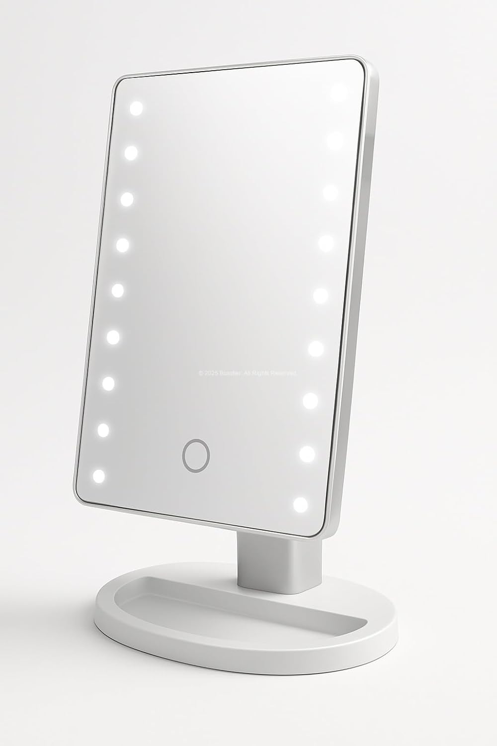 Alternative view of Led Işıklı Makyaj Aynası Dokunmatik 3 Işık Modlu Ayarlanabilir Oynar Başlıklı Masa Üstü Ayna Beyaz Işık Gün Işığı Işık