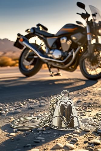 Çelik Motor Şans Çanı Bell "Her Zaman Yanındayım" Model Anahtarlıklı Motosiklet Luck Bell