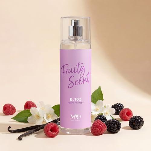 Mad B103 200 ml Kadın Parfüm Body Mist –Ahududu, Yasemin,