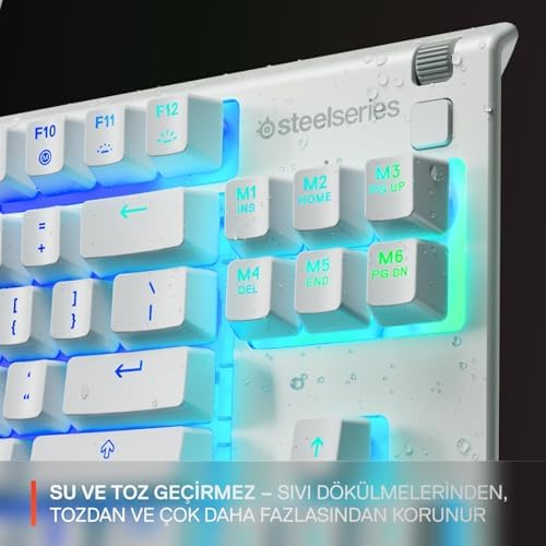 Alternative view of Apex 3 TKL Türkçe Gaming Klavye Tenkeyless, 8 Bölge RGB Aydınlatma Türkçe QWERTY - Beyaz
