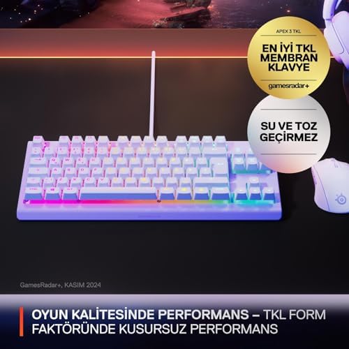 Alternative view of Apex 3 TKL RGB Suya ve Toza Dayanıklı Türkçe Gaming Klavye – Lila