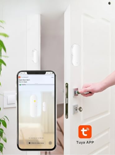 Alternative view of Yeco WiFi Akıllı Kapı ve Pencere Sensörü, Açık/Kapalı Dedektör, Alexa & Asistan Uyumlu, Ev Güvenlik Alarm Sistemi