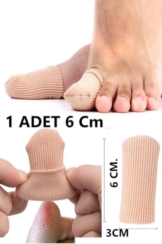 Alternative view of 1 Adet 6 cm Ayak Başparmak Kemik Koruyucu, Tırnak Batması İçin Kumaş Kaplı Silikon Tüp Nasır Koruyucu, Kumaş Kaplı Sİlikon Teo Tüp Kumaş, Paramak Eğriliği, Baş parmak Kemik koruyucu