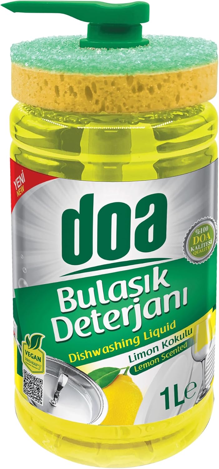 Alternative view of DOA Sıvı Bulaşık Deterjan Süngerli Limon Kokulu 1000 ml