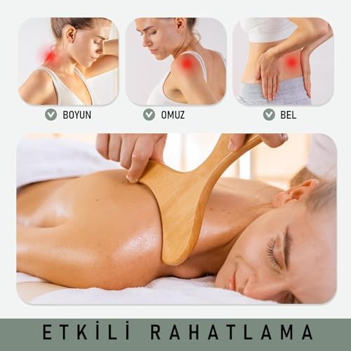 6'lı Medikal Ahşap Maderoterapi Masaj Seti Vücut Şekillendirme & Derin Masaj Fasya Masajı Lenfatik Drenaj Seti