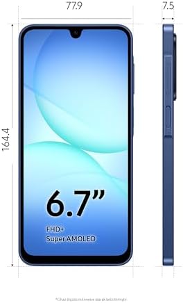 Alternative view of Galaxy A17 5G, Akıllı Telefon, 8GB RAM, 256GB Hafıza, Mavi, Büyük Ekran, 50MP OIS Kamera (Türkiye Garantili)